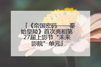《帝国密码——秦始皇陵》首次亮相第27届上影节“未来影院”单元
