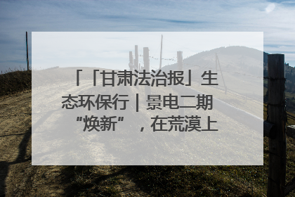 「甘肃法治报」生态环保行｜景电二期“焕新”，在荒漠上筑起一道绿色长城