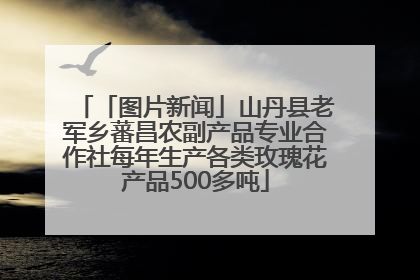 「图片新闻」山丹县老军乡蕃昌农副产品专业合作社每年生产各类玫瑰花产品500多吨