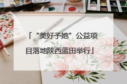 “美好予她”公益项目落地陕西蓝田举行
