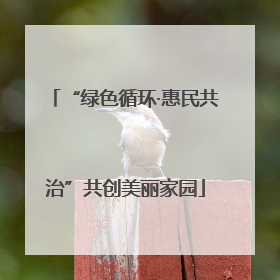 “绿色循环·惠民共治”共创美丽家园