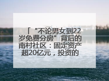 “不论男女到22岁免费分房”背后的南村社区：固定资产超20亿元，投资的影视基地被称为“山村好莱坞”