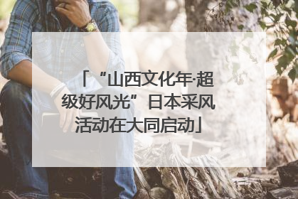 “山西文化年·超级好风光”日本采风活动在大同启动