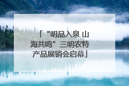 “明品入泉 山海共鸣”三明农特产品展销会启幕