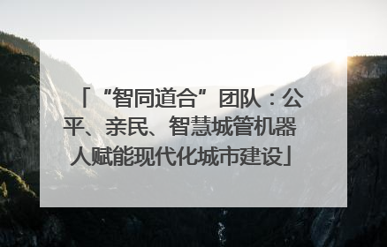 “智同道合”团队：公平、亲民、智慧城管机器人赋能现代化城市建设