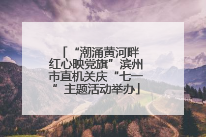 “潮涌黄河畔 红心映党旗”滨州市直机关庆“七一”主题活动举办