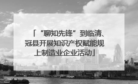 “聊知先锋”到临清、冠县开展知识产权赋能规上制造业企业活动