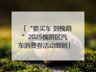“要买车 到槐荫”2025槐荫区汽车消费券活动细则