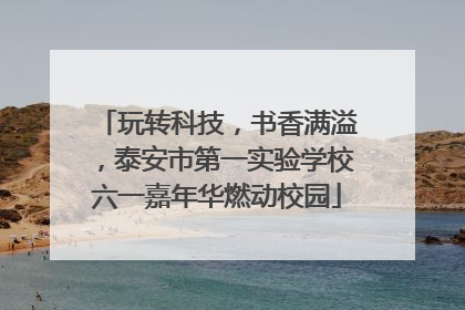 玩转科技，书香满溢，泰安市第一实验学校六一嘉年华燃动校园
