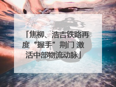 焦柳、浩吉铁路再度“握手”荆门 激活中部物流动脉
