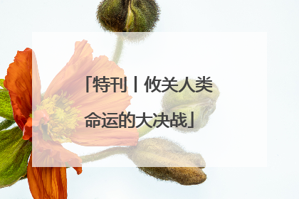 特刊丨攸关人类命运的大决战