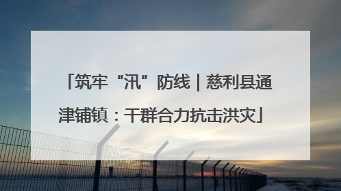 筑牢“汛”防线｜慈利县通津铺镇：干群合力抗击洪灾