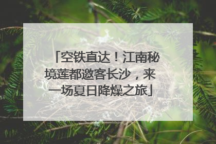 空铁直达！江南秘境莲都邀客长沙，来一场夏日降燥之旅
