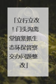 立行立改！门头沟斋堂镇紧抓生态环保督察交办问题整改