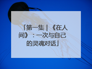 第一集｜《在人间》：一次与自己的灵魂对话