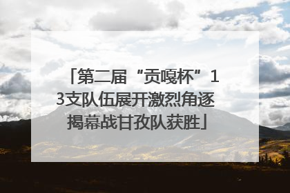 第二届“贡嘎杯”13支队伍展开激烈角逐 揭幕战甘孜队获胜