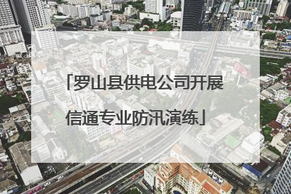 罗山县供电公司开展信通专业防汛演练