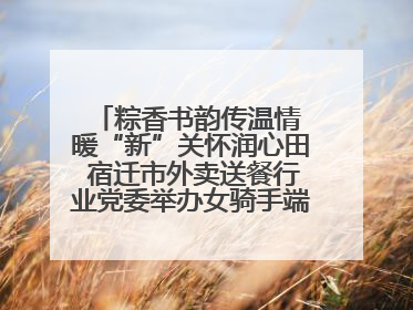 粽香书韵传温情 暖“新”关怀润心田 宿迁市外卖送餐行业党委举办女骑手端午主题活动