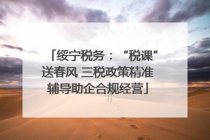 绥宁税务：“税课”送春风 三税政策精准辅导助企合规经营