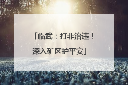 临武：打非治违！深入矿区护平安