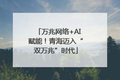 万兆网络+AI赋能！青海迈入“双万兆”时代
