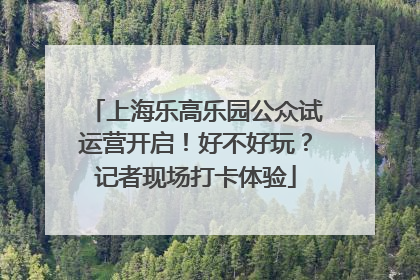 上海乐高乐园公众试运营开启！好不好玩？记者现场打卡体验