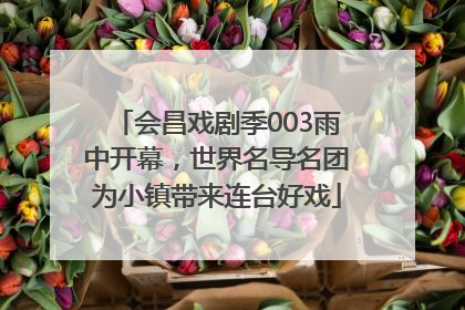 会昌戏剧季003雨中开幕，世界名导名团为小镇带来连台好戏