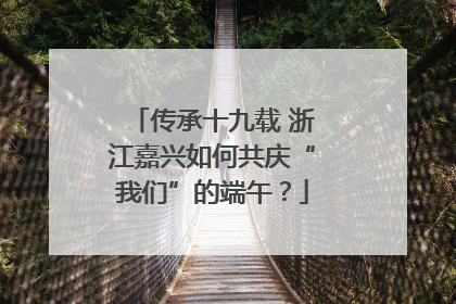 传承十九载 浙江嘉兴如何共庆“我们”的端午？