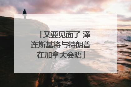 又要见面了 泽连斯基将与特朗普在加拿大会晤