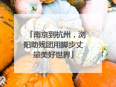 南京到杭州，浏阳助残团用脚步丈量美好世界