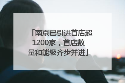 南京已引进首店超1200家，首店数量和能级齐步并进