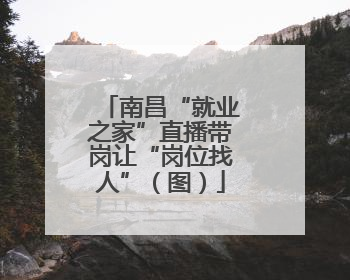 南昌“就业之家”直播带岗让“岗位找人”（图）