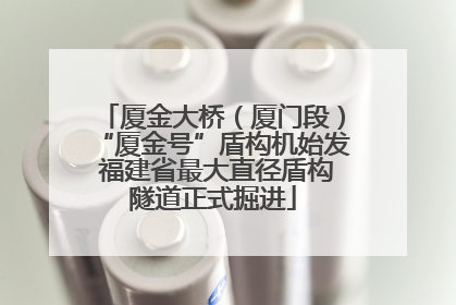厦金大桥（厦门段）“厦金号”盾构机始发 福建省最大直径盾构隧道正式掘进