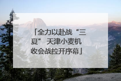 全力以赴战“三夏” 天津小麦机收会战拉开序幕