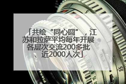 共绘“同心圆”，江苏和拉萨平均每年开展各层次交流200多批、近2000人次