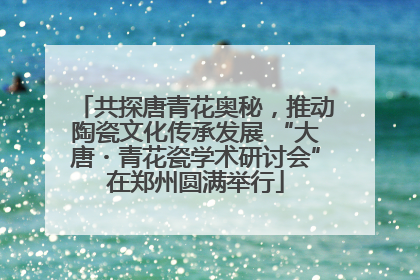 共探唐青花奥秘，推动陶瓷文化传承发展 “大唐・青花瓷学术研讨会”在郑州圆满举行