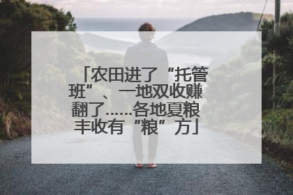 农田进了“托管班”、一地双收赚翻了……各地夏粮丰收有“粮”方