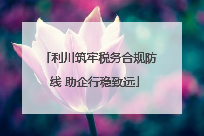 利川筑牢税务合规防线 助企行稳致远