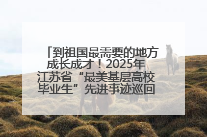 到祖国最需要的地方成长成才！2025年江苏省“最美基层高校毕业生”先进事迹巡回宣讲会在宁启动
