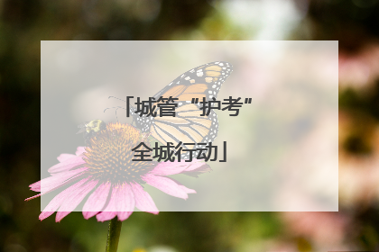 城管“护考” 全城行动