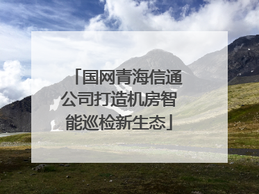 国网青海信通公司打造机房智能巡检新生态