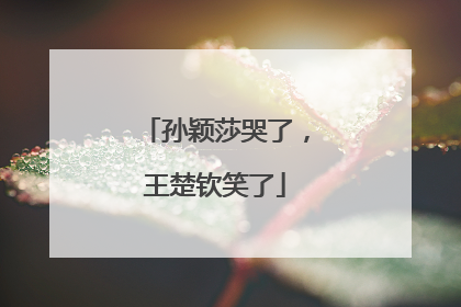 孙颖莎哭了，王楚钦笑了