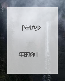 守护少年的你