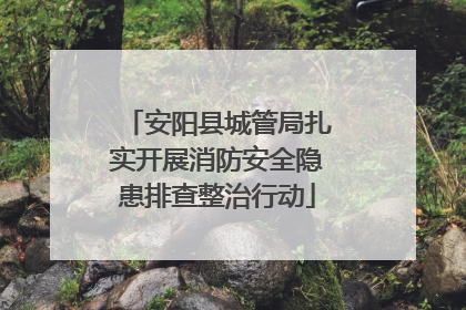 安阳县城管局扎实开展消防安全隐患排查整治行动