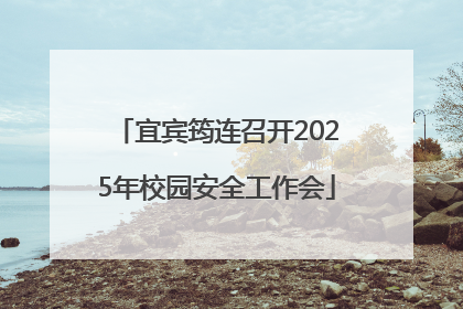 宜宾筠连召开2025年校园安全工作会