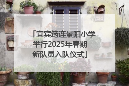 宜宾筠连景阳小学举行2025年春期新队员入队仪式