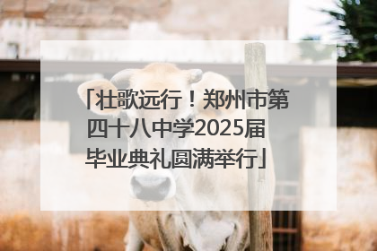 壮歌远行！郑州市第四十八中学2025届毕业典礼圆满举行