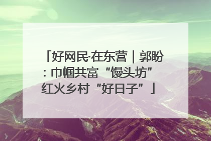 好网民·在东营｜郭盼：巾帼共富“馒头坊” 红火乡村“好日子”