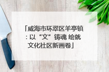 威海市环翠区羊亭镇：以“文”铸魂 绘就文化社区新画卷