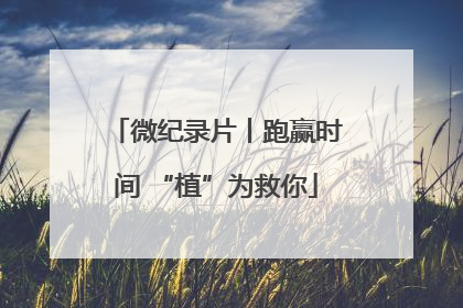 微纪录片丨跑赢时间 “植”为救你